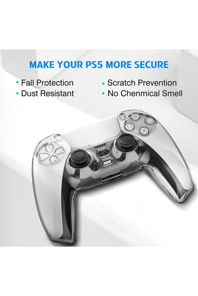 Ps5 Dualsense Düz Renkli Silikon Koruyucu Kılıf - Resim 9