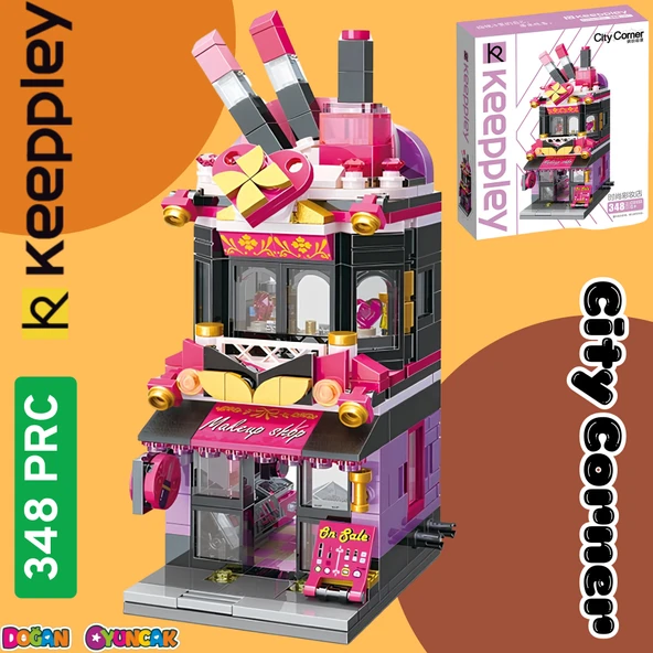 Mikro Blok Makyaj Dükkanı 348 Parça - Lego Setleri - Keeppley Mini Lego - Dükkan Lego - Keeppley Lego - Mikro Bloklar ürün görseli