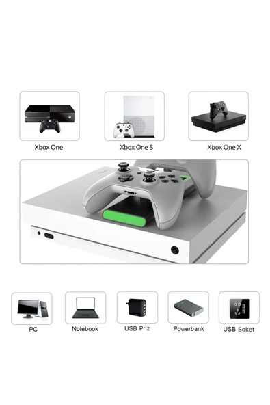 İPEGA XBOX One X/S Oyun Kolu Joystick Pil Şarj İstasyonu - Resim 12