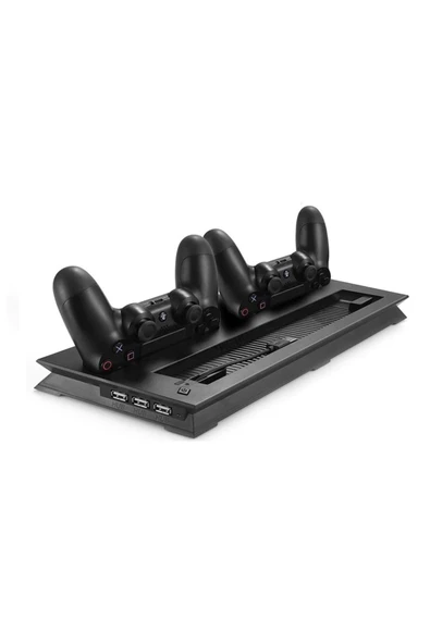Ps4 Slim Multi Fonksiyonel Fanlı Ve Gamepad Şarjlı Stand - Resim 3