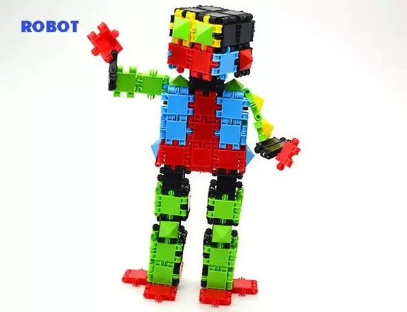 Flexy Tangles Blok Oyunu 150 Parça - Oyuncak Lego Seti - Birbirine Geçmeli STEM Lego Seti - Eğitici Oyuncak - Resim 2