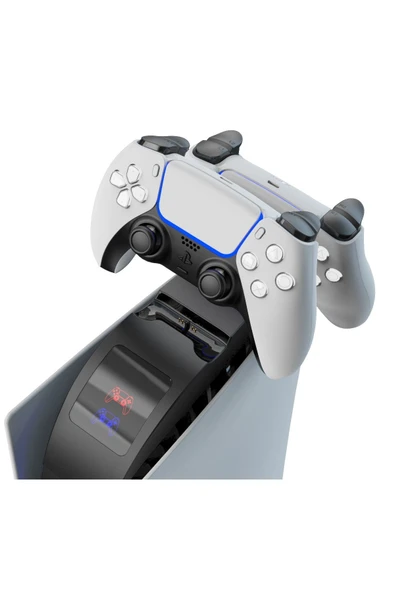 Led Göstergeli Playstation 5 Dualsense Oyun Kolu Şarj Standı - 4