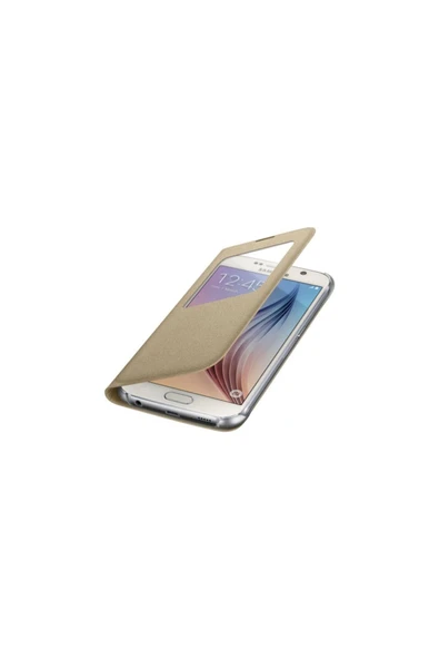 Samsung Galaxy S6 Uyku Modlu Pencereli Fabric Kılıf ürün görseli 1