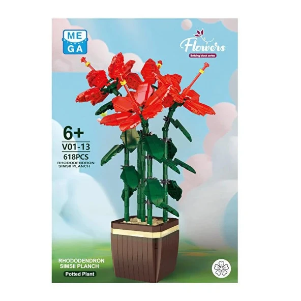 Mikro Blok Çiçek Orman Gülü 618 Parça - Lego Setleri - MEGA Lego - Çiçek Lego - MEGA Çiçek Lego - Mikro Bloklar - Resim 3