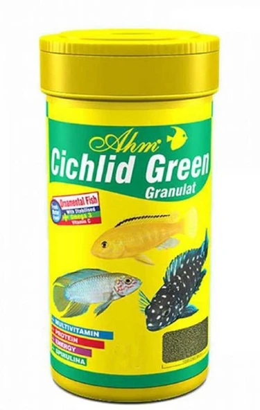 Ahm Cichlid Green Granulat Balık Yemi 250 Ml ürün görseli 1