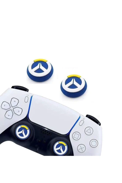 Overwatch  PS5/PS4/PS3/Xbox One/One X/One S/Series X/Series S  3D Analog silikon Koruyucu -4 Adet - Resim 4