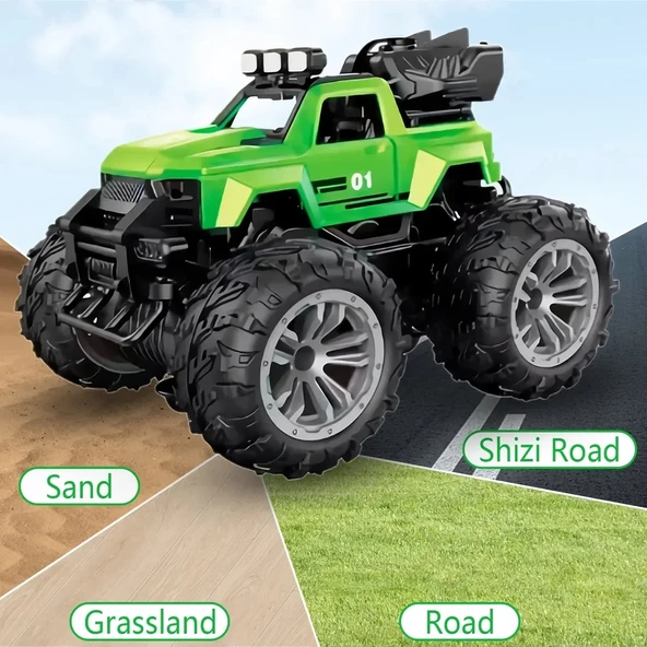 Smoke R/C Araba Yeşil - Uzaktan Kumandalı Duman Atan Araba - Dumanlı Kumandalı Araba - Uzaktan Kumandalı Araba - 6