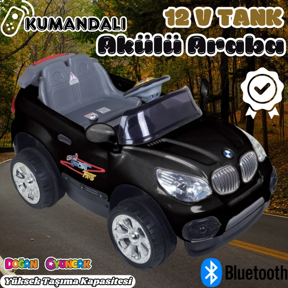 Kumandalı BMW Akülü Araba Siyah - Kumandalı 12 Volt Tek Kişilik Akülü Araba Akülü JEEP - TX5 Sport Akülü Araba ürün görseli