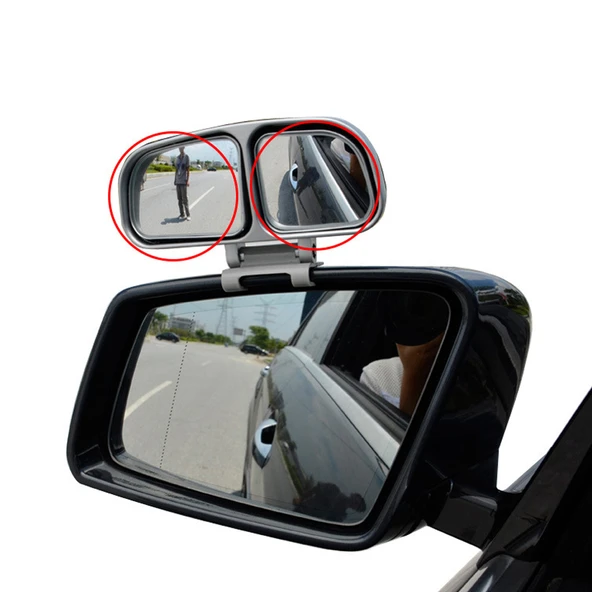 Sürücü Kursu Eğitmen Kör Nokta Aynası Çiftli Yan Ayna Siyah - 2