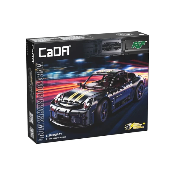 CADA Kumandalı RUF GT 2019 Motorlu Araba Lego - Lego Setleri - CADA Mini Lego - Araba CADA Lego RC Araba - 6