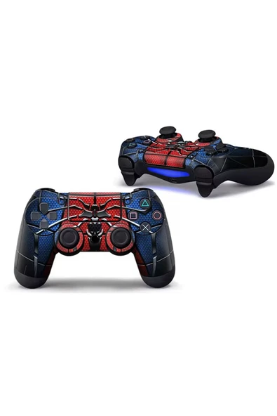 PS4-PC-Android BOX-Android-IOS Telefon Tablet Uyumlu Spıder-Man Tema Titreşimli Bluetooth Oyun Kolu - 2
