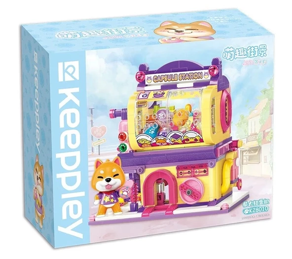 Mikro Blok Shiba Inu Gashapon Machine Kapsül Oyuncak Dükkanı 435 Parça - Lego Setleri - Keeppley Mini Lego - Keeppley Le - 4