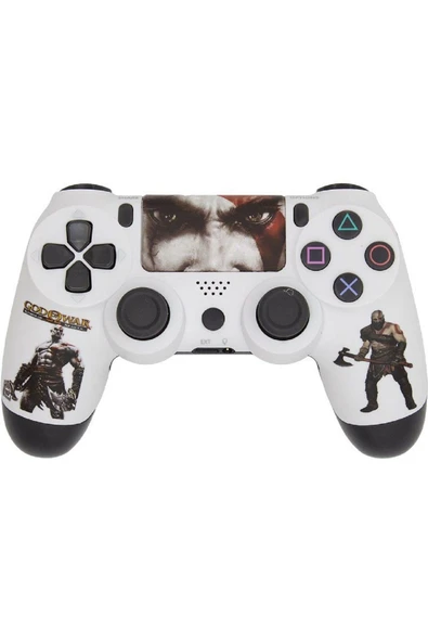 PS4-PC-Android BOX-Android-IOS Telefon Tablet Uyumlu God Of War Temalı Titreşim Bluetooth Oyun Kolu - Resim 5