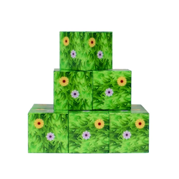 Minecraft Çiçekli Çim Desenli Blok Manyetik Lego Minecraft Manyetik Lego Minecraft Lego Megacraft Lego Seti Megnetic Blo - 2