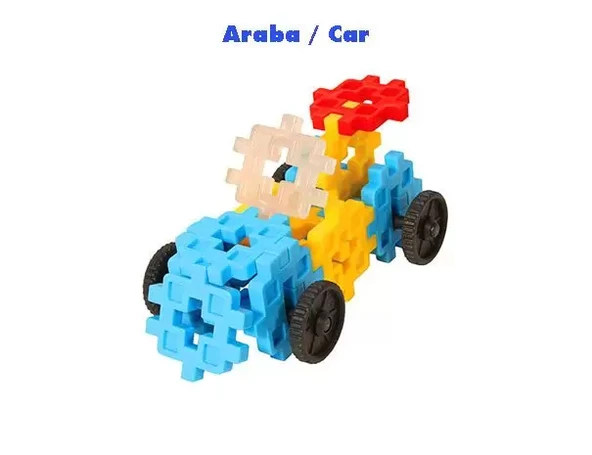 Crazy Eğitici Blok Oyunu 500 Parça - Oyuncak Lego Seti - Birbirine Geçmeli STEM Lego Seti - Eğitici Oyuncak - Resim 6