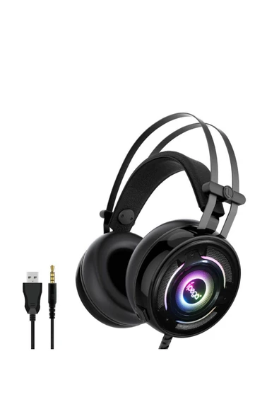 PG-R008 PS4-PS5-Nintendo Switch-Xbox Uyumlu PC LED Oyuncu Kulaklığı ürün görseli 1
