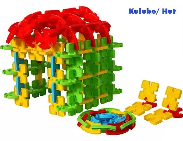 Mega Joesy Eğitici Blok Oyunu 100 Parça - Oyuncak Lego Seti - Birbirine Geçmeli STEM Lego Seti - Eğitici Oyuncak - Resim 4