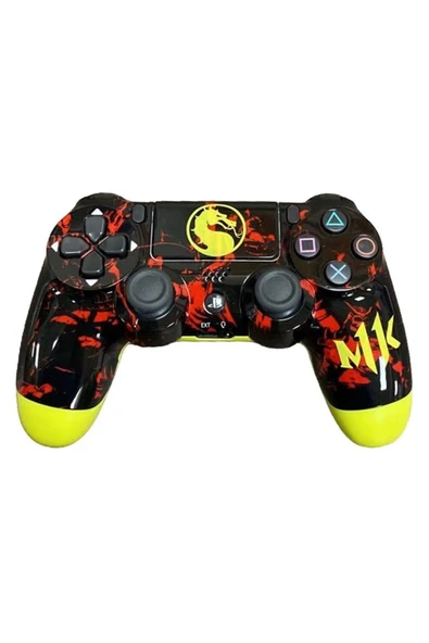 PS4-PC-Android BOX-Android-IOS Telefon Tablet Uyumlu Mortal Kombat Tema Titreşim Bluetooth Oyun Kolu - Resim 6