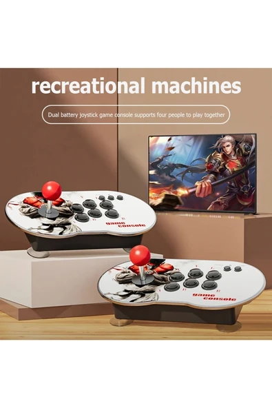 M12 Kollu Joystick 4k Klasik Nostalji Retro Ps 1 Atari Çift Kişilik Konsol 20000 Oyunlu - Resim 4