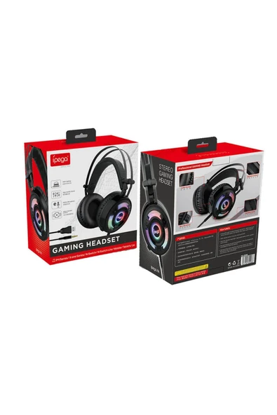 PG-R008 PS4-PS5-Nintendo Switch-Xbox Uyumlu PC LED Oyuncu Kulaklığı - Resim 8
