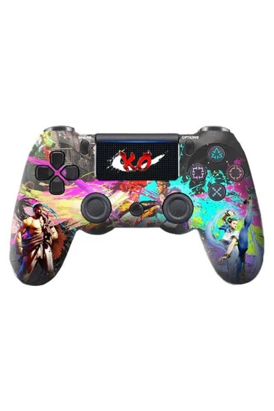 PS4-PC-Android BOX-Android-IOS Telefon Tablet Uyumlu Street Fighter Tema Titreşim Bluetooth Gamepad ürün görseli 1