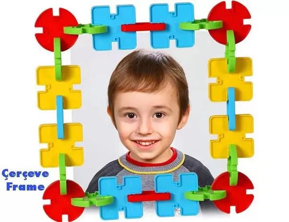 Mega Joesy Eğitici Blok Oyunu 100 Parça - Oyuncak Lego Seti - Birbirine Geçmeli STEM Lego Seti - Eğitici Oyuncak - Resim 6