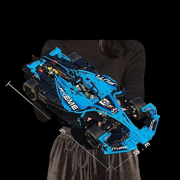 CADA FORMULA E Yarış Arabası Lego - Lego Setleri - CADA Mini Lego - F1 Formula Araba Yarış Arabası - 4