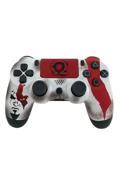PS4-PC-Android BOX-Android-IOS Telefon Tablet Uyumlu God Of War Temalı Titreşim Bluetooth Oyun Kolu - Resim 4