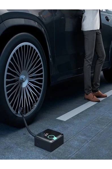 A5544 LED Işıklı Taşınabilir Kompresörlü Hava Pompası - Resim 7