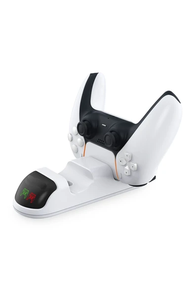 Tp5-0506 Led Göstergeli Çiftli Ps5 Playstation 5 Manyetik Şarj Standı - Resim 8