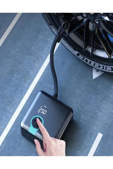 A5544 LED Işıklı Taşınabilir Kompresörlü Hava Pompası - Resim 5