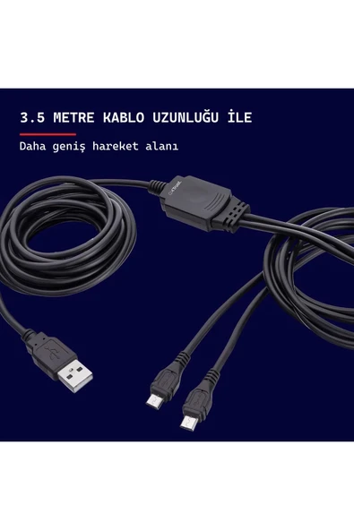 GXT 222 İkili PS4 Gamepad Şarj Kablosu - 4