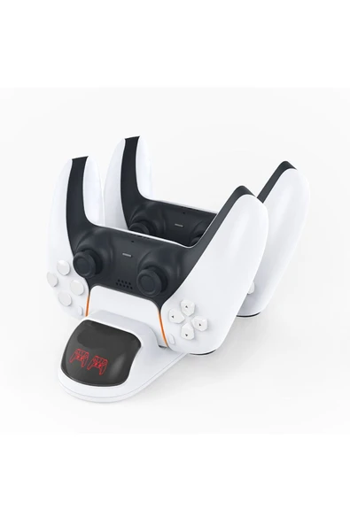 Tp5-0506 Led Göstergeli Çiftli Ps5 Playstation 5 Manyetik Şarj Standı - Resim 7