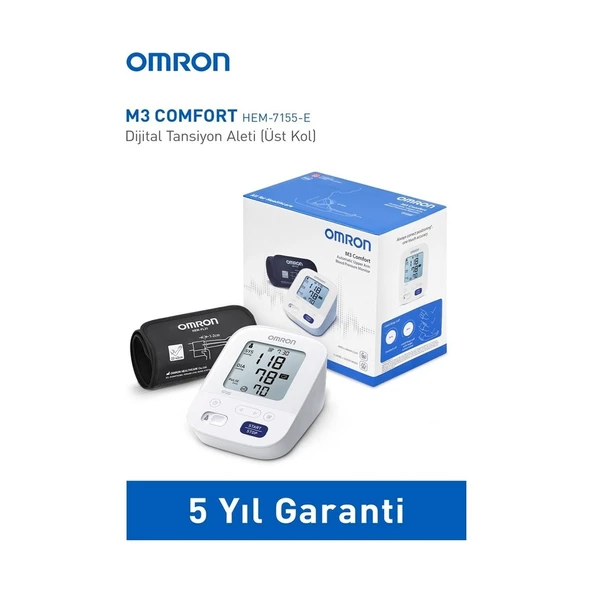Omron M3 Comfort HEM-7155-E Intellisense Koldan Dijital Tansiyon Aleti