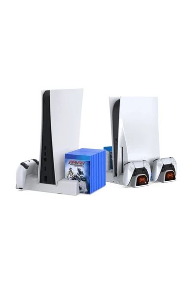 Playstation 5 Çok Amaçlı Soğutucu ve Şarj Standı - Resim 11
