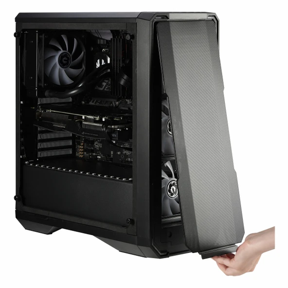 BitFenix Enso Mesh USB 3.2 ARGB eATX Mid Tower Siyah Kasa - Resim 8