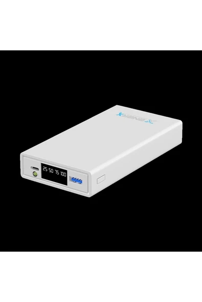 ENERX Powerbank 20000 mAh 22.5 Watt Led Göstergeli ENR-P2025DT siyah-Beyaz - 3
