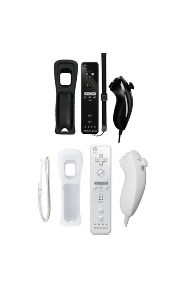 Nintendo Wii 2in1 Motion Plus Remote Kontroller + Nunchuk Kontroller Set - Resim 5