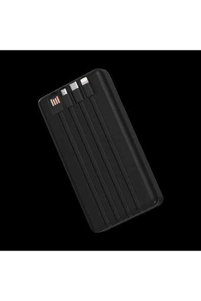 ENERX Powerbank 20000 Mah 2.1 Amper Dahili Kablolu Enr-p20dc Beyaz - Resim 4