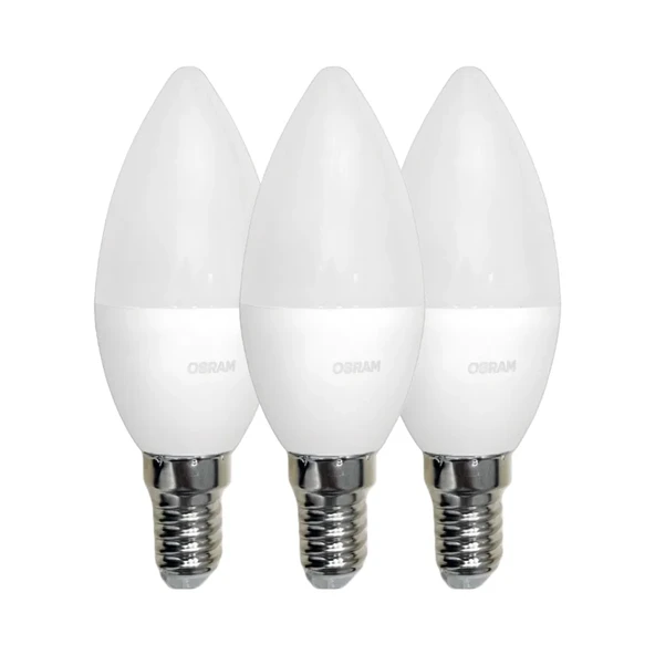 Osram 4,9W CLB40 Led Buji Ampul E14 Duy 2700K (Günışığı) 3'lü Paket