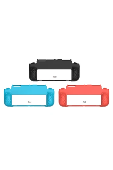 Nintendo Switch OLED El Destekli Grip Tasarımlı Koruyucu Silikon Kılıf - Resim 4