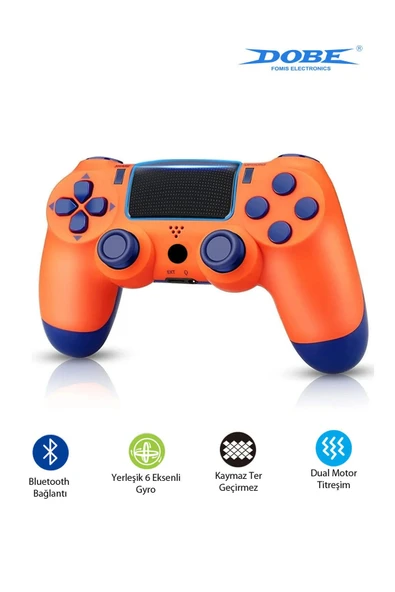 PS4-PC-Android BOX-Android-IOS Telefon Tablet Uyumlu Titreşimli Bluetooth Oyun Kolu - 10