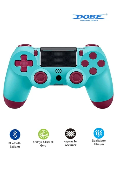 PS4-PC-Android BOX-Android-IOS Telefon Tablet Uyumlu Titreşimli Bluetooth Oyun Kolu - Resim 9