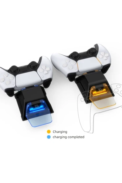 Ps5 Charging Dock Playstation Şarj Istasyonu Şarj Standı - Resim 6
