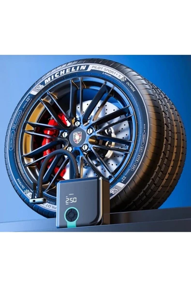 A5544 LED Işıklı Taşınabilir Kompresörlü Hava Pompası - Resim 6