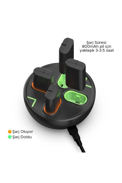 XBOX Series Oyun Kolu Joystick Pil Şarj İstasyonu - Resim 3