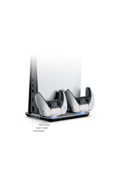 Playstation 5 Multifunctional Konsol Soğutma Standı Ve Oyun Kolu Şarj Istasyonu-tp5-05102 - Resim 7