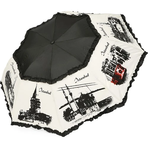 Eleven Siyah İstanbullu Katlanır Şemsiye ürün görseli