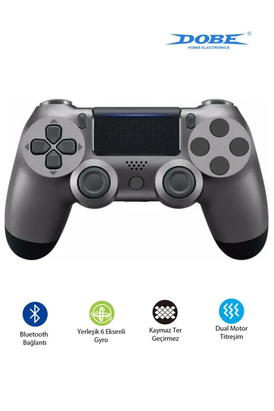 PS4-PC-Android BOX-Android-IOS Telefon Tablet Uyumlu Titreşimli Bluetooth Oyun Kolu - Resim 8