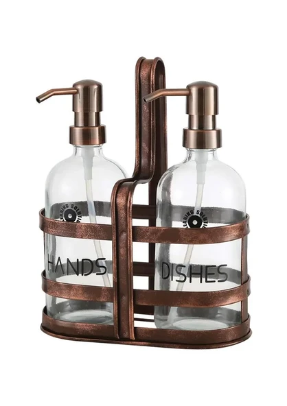 Rame Sıvı Sabunluk Seti - 2x500 ML Yuvarlak - 4